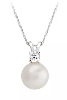Sterling Silver Pendant Made With Cubic Zirconia
