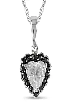 Sterling Silver Pendant Made With Cubic Zirconia