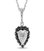 Sterling Silver Pendant Made With Cubic Zirconia