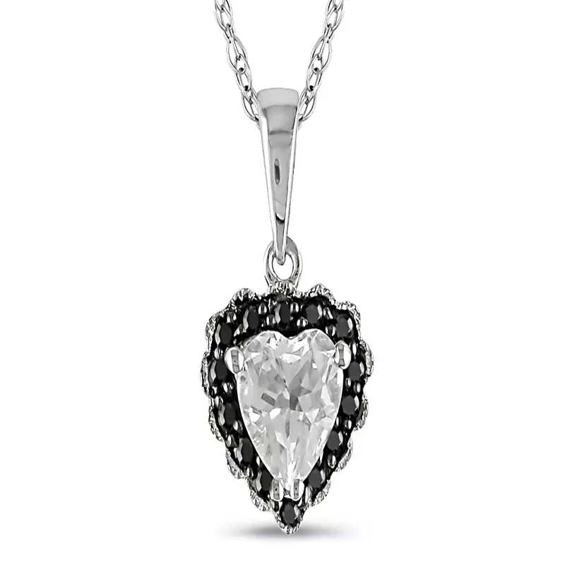 Sterling Silver Pendant Made With Cubic Zirconia