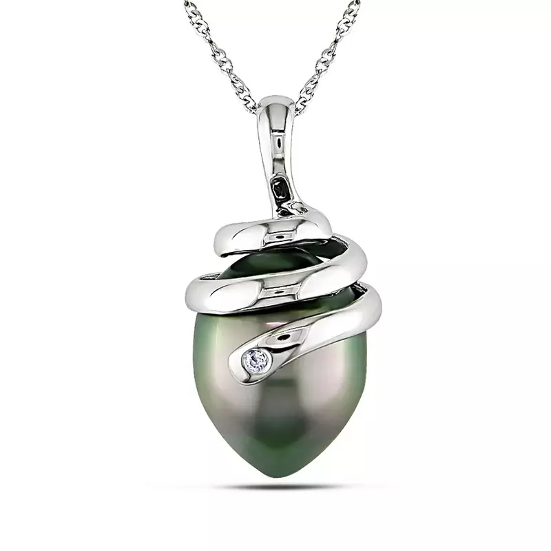 Sterling Silver Pendant Made With Cubic Zirconia
