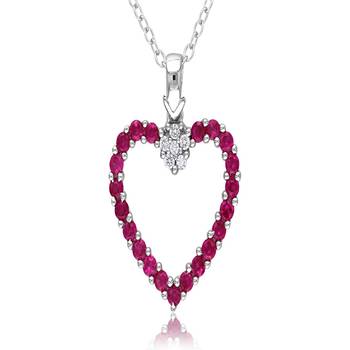 Sterling Silver Pendant Made With Cubic Zirconia 1