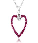 Sterling Silver Pendant Made With Cubic Zirconia