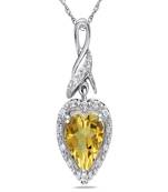 Sterling Silver Pendant Made With Cubic Zirconia