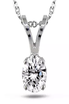 Sterling Silver Pendant Made With Cubic Zirconia