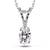 Sterling Silver Pendant Made With Cubic Zirconia