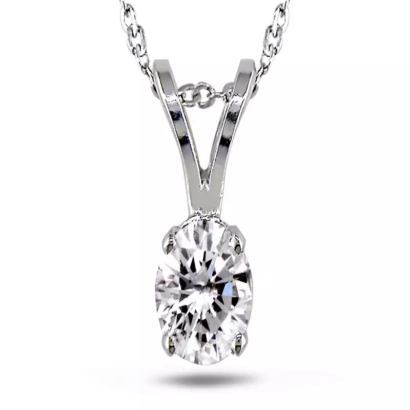 Sterling Silver Pendant Made With Cubic Zirconia
