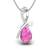 Sterling Silver Pendant Made With Cubic Zirconia