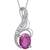 Sterling Silver Pendant Made With Cubic Zirconia