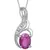 Sterling Silver Pendant Made With Cubic Zirconia