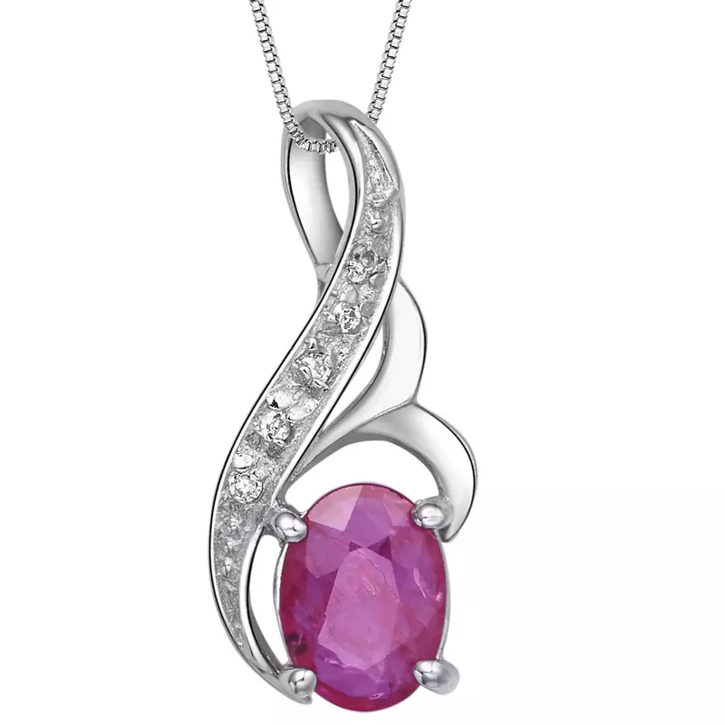 Sterling Silver Pendant Made With Cubic Zirconia