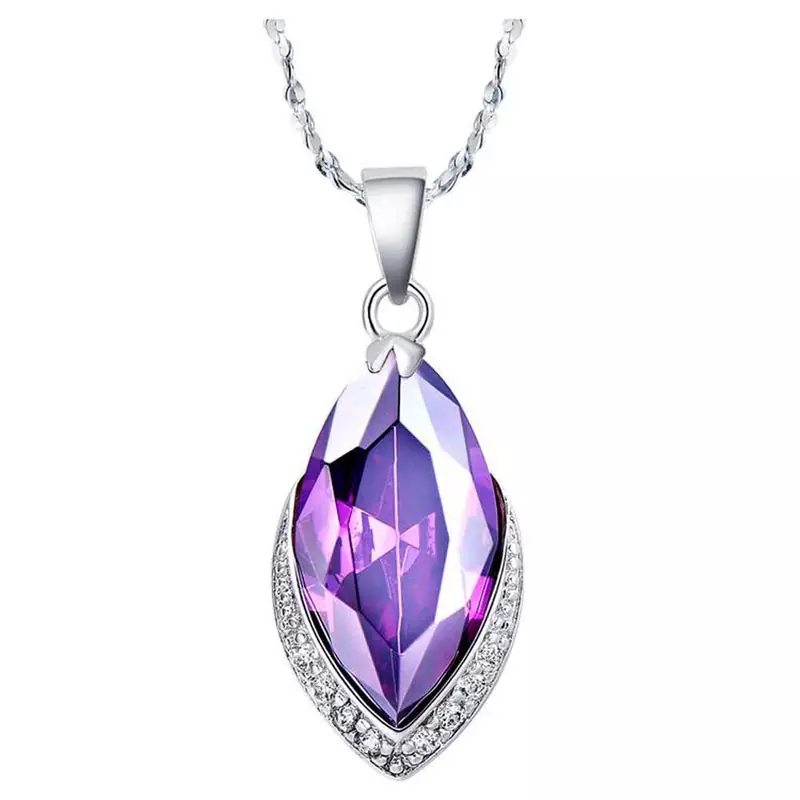 Sterling Silver Pendant Made With Cubic Zirconia