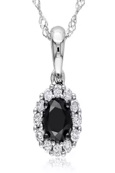 Sterling Silver Pendant Made With Cubic Zirconia