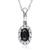 Sterling Silver Pendant Made With Cubic Zirconia