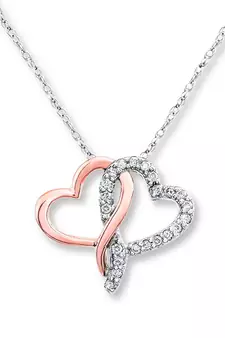 Sterling Silver Pendant Made With Cubic Zirconia