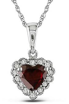 Sterling Silver Pendant Made With Cubic Zirconia