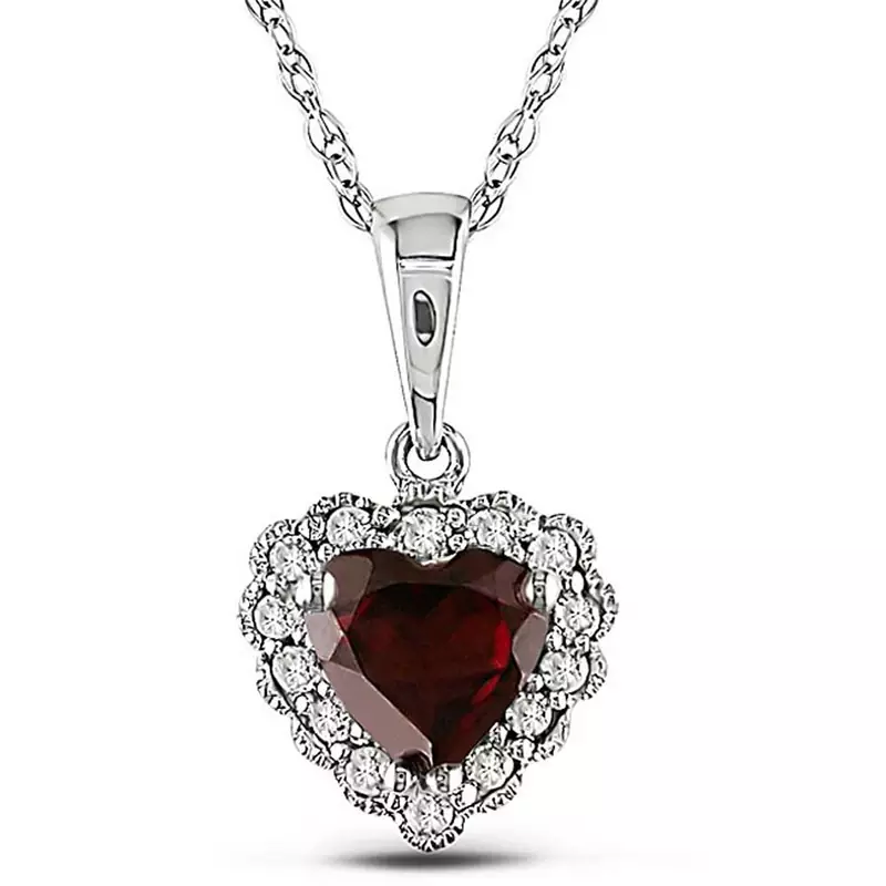 Sterling Silver Pendant Made With Cubic Zirconia
