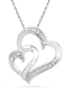 Sterling Silver Pendant Made With Cubic Zirconia