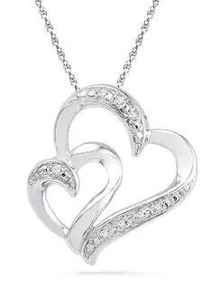 Sterling Silver Pendant Made With Cubic Zirconia