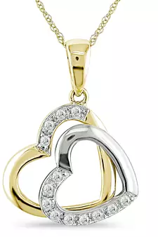 Sterling Silver Pendant Made With Cubic Zirconia