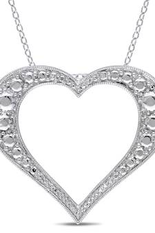Sterling Silver Pendant Made With Cubic Zirconia
