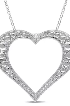 Sterling Silver Pendant Made With Cubic Zirconia