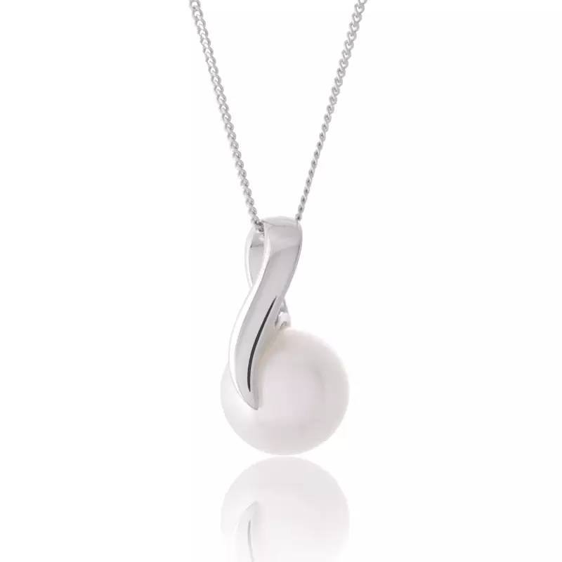Sterling Silver Pendant Made With Cubic Zirconia