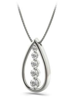 Sterling Silver Pendant Made With Cubic Zirconia