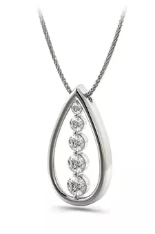 Sterling Silver Pendant Made With Cubic Zirconia