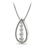 Sterling Silver Pendant Made With Cubic Zirconia