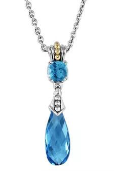 Sterling Silver Pendant Made With Cubic Zirconia
