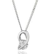 Sterling Silver Pendant Made With Cubic Zirconia