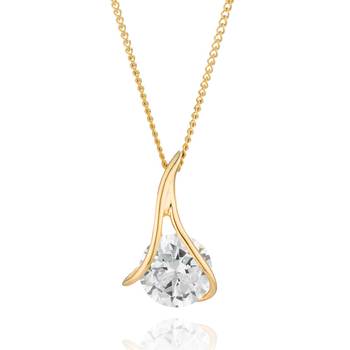 Sterling Silver Pendant Made With Cubic Zirconia 1