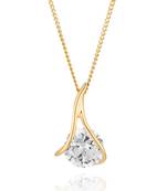 Sterling Silver Pendant Made With Cubic Zirconia