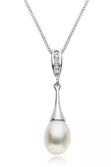 Sterling Silver Pendant Made With Cubic Zirconia