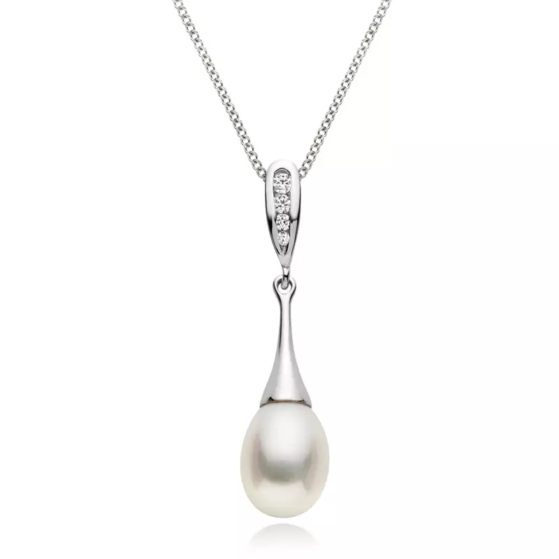 Sterling Silver Pendant Made With Cubic Zirconia
