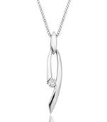 Sterling Silver Pendant Made With Cubic Zirconia