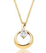 Sterling Silver Pendant Made With Cubic Zirconia