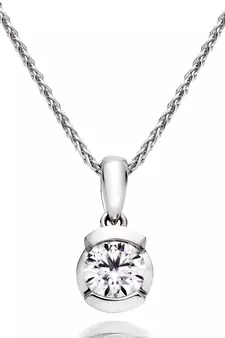 Sterling Silver Pendant Made With Cubic Zirconia