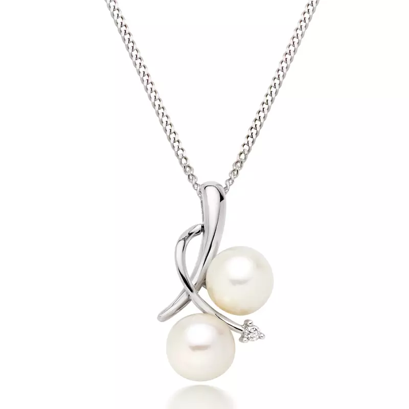 Sterling Silver Pendant Made With Cubic Zirconia