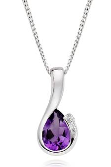 Sterling Silver Pendant Made With Cubic Zirconia