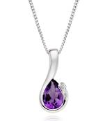 Sterling Silver Pendant Made With Cubic Zirconia