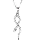 Sterling Silver Pendant Made With Cubic Zirconia