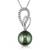 Sterling Silver Pendant Made With Cubic Zirconia