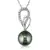 Sterling Silver Pendant Made With Cubic Zirconia