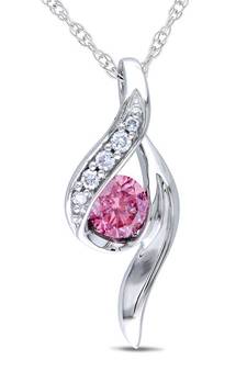 Sterling Silver Pendant Made With Cubic Zirconia