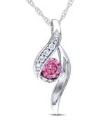 Sterling Silver Pendant Made With Cubic Zirconia