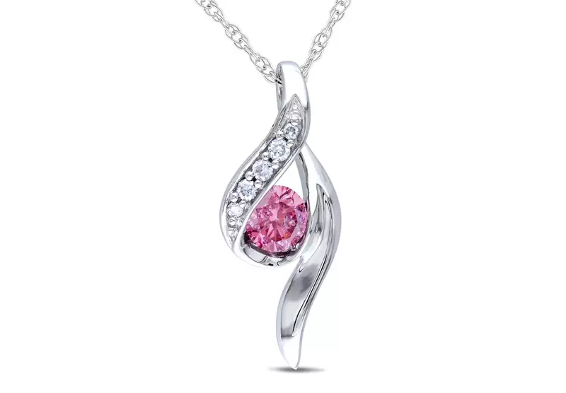 Sterling Silver Pendant Made With Cubic Zirconia