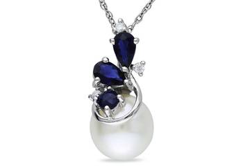 Sterling Silver Pendant Made With Cubic Zirconia 1