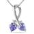 Sterling Silver Pendant Made With Cubic Zirconia